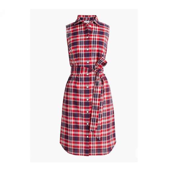 J. Crew Plaid Button Down Dress - Picture 2 of 10